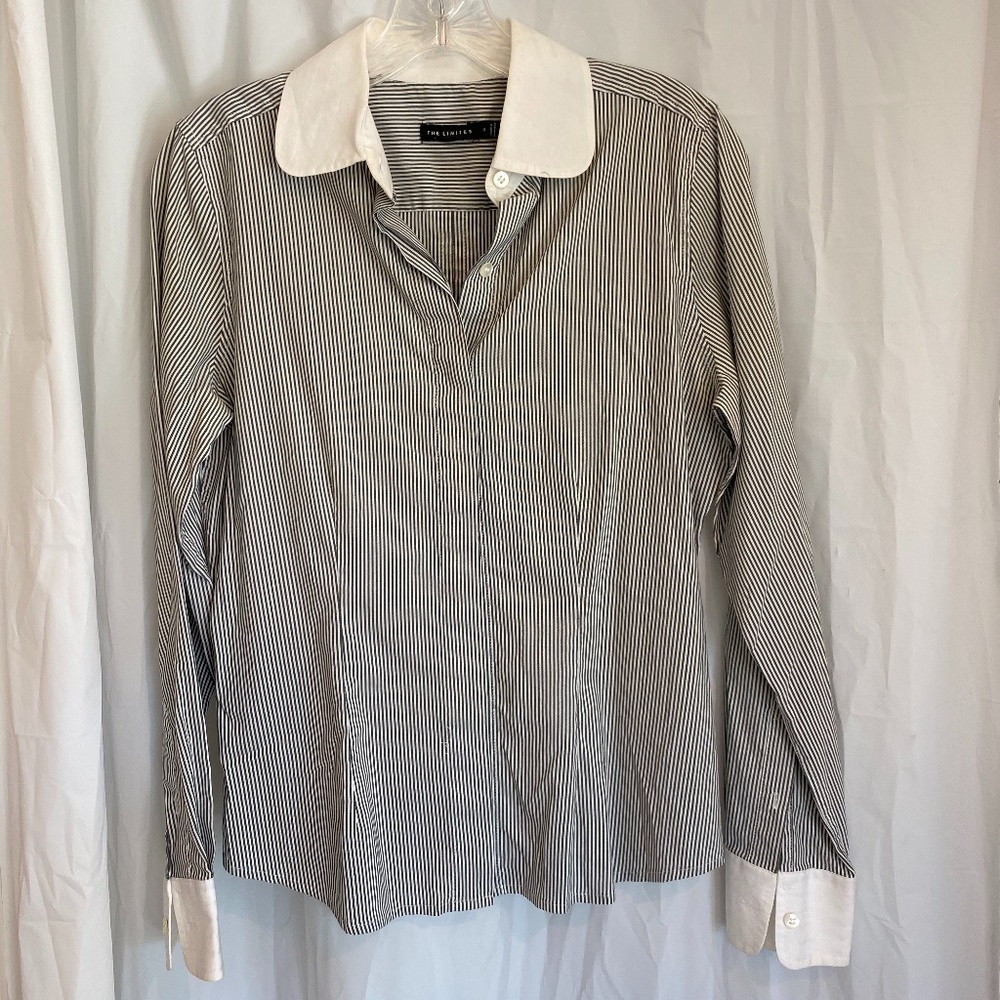 Limited Striped Button Up Dress Shirt